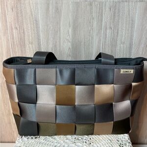 Comely Woven Seat Belt Tote Bag